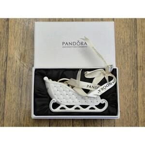 Pandora 2014 Limited Edition Winter Sleigh Christmas Ornament with Box
